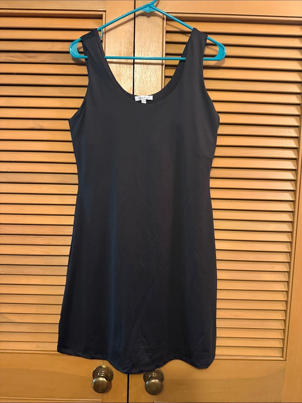 white birch Black Scoop Neck Mini Dress